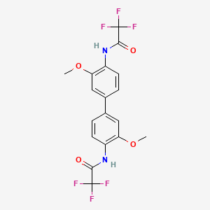 N,N'-(3,3'-dimethoxy-4,4'-biphenyldiyl)bis(2,2,2-trifluoroacetamide)