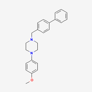 1-(4-Methoxyphenyl)-4-[(4-phenylphenyl)methyl]piperazine