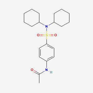 N-[4-(dicyclohexylsulfamoyl)phenyl]acetamide