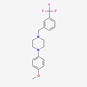 1-(4-methoxyphenyl)-4-[3-(trifluoromethyl)benzyl]piperazine