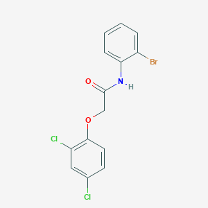 molecular formula C14H10BrCl2NO2 B3559394 N-(2-bromophenyl)-2-(2,4-dichlorophenoxy)acetamide 