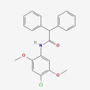 N-(4-chloro-2,5-dimethoxyphenyl)-2,2-diphenylacetamide