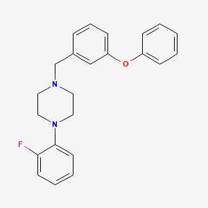 molecular formula C23H23FN2O B3559415 1-(2-Fluorophenyl)-4-[(3-phenoxyphenyl)methyl]piperazine CAS No. 414883-73-1