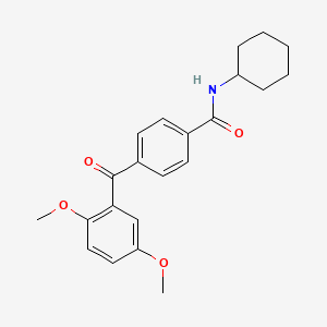 N-cyclohexyl-4-(2,5-dimethoxybenzoyl)benzamide