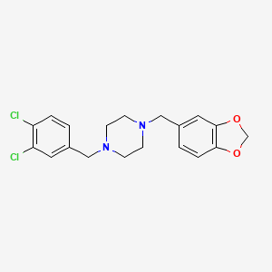 1-(1,3-Benzodioxol-5-ylmethyl)-4-[(3,4-dichlorophenyl)methyl]piperazine