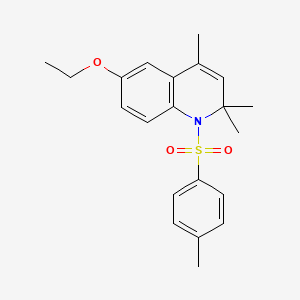 molecular formula C21H25NO3S B3559496 6-ethoxy-2,2,4-trimethyl-1-[(4-methylphenyl)sulfonyl]-1,2-dihydroquinoline 