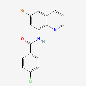 N-(6-bromoquinolin-8-yl)-4-chlorobenzamide