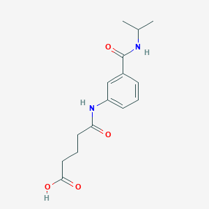 molecular formula C15H20N2O4 B355951 5-{3-[(异丙氨基)羰基]苯胺基}-5-氧代戊酸 CAS No. 940515-35-5