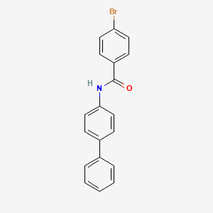 molecular formula C19H14BrNO B3559528 N-4-biphenylyl-4-bromobenzamide 