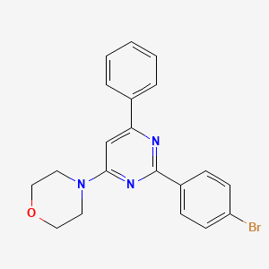 4-[2-(4-Bromophenyl)-6-phenylpyrimidin-4-yl]morpholine