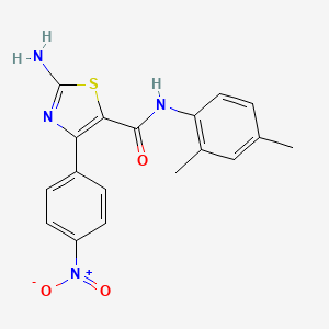 2-amino-N-(2,4-dimethylphenyl)-4-(4-nitrophenyl)-1,3-thiazole-5-carboxamide