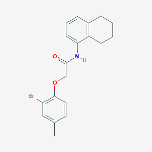 2-(2-bromo-4-methylphenoxy)-N-(5,6,7,8-tetrahydro-1-naphthalenyl)acetamide