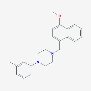 1-(2,3-Dimethylphenyl)-4-[(4-methoxynaphthalen-1-yl)methyl]piperazine