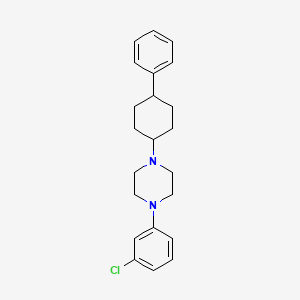 1-(3-chlorophenyl)-4-(4-phenylcyclohexyl)piperazine