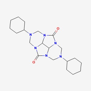 2,6-dicyclohexylhexahydro-1H,5H-2,3a,4a,6,7a,8a-hexaazacyclopenta[def]fluorene-4,8-dione