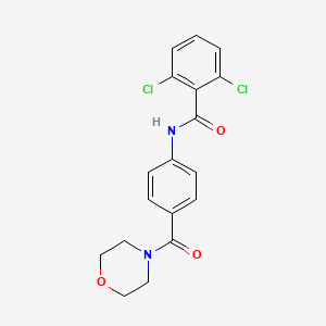 2,6-dichloro-N-[4-(4-morpholinylcarbonyl)phenyl]benzamide