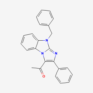 molecular formula C24H19N3O B3559732 1-(9-benzyl-2-phenyl-9H-imidazo[1,2-a]benzimidazol-3-yl)ethanone 