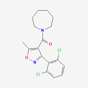 1-[3-(2,6-DICHLOROPHENYL)-5-METHYL-1,2-OXAZOLE-4-CARBONYL]AZEPANE