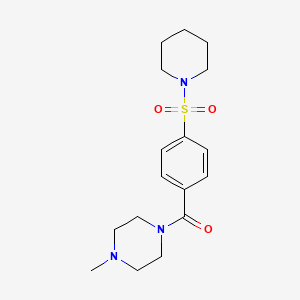 (4-Methylpiperazin-1-yl)-(4-piperidin-1-ylsulfonylphenyl)methanone