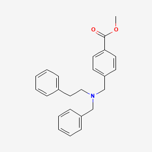 Methyl 4-[[benzyl(2-phenylethyl)amino]methyl]benzoate