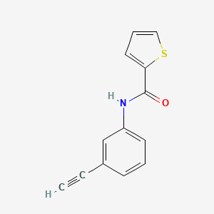 molecular formula C13H9NOS B3559829 N-(3-ethynylphenyl)thiophene-2-carboxamide 