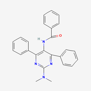 N-[2-(dimethylamino)-4,6-diphenyl-5-pyrimidinyl]benzamide
