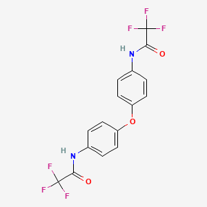 molecular formula C16H10F6N2O3 B3559908 2,2,2-trifluoro-N-[4-[4-[(2,2,2-trifluoroacetyl)amino]phenoxy]phenyl]acetamide CAS No. 5252-79-9