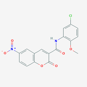 N-(5-chloro-2-methoxyphenyl)-6-nitro-2-oxo-2H-chromene-3-carboxamide