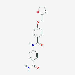 molecular formula C19H20N2O4 B355993 4-[[4-(Oxolan-2-ylmethoxy)benzoyl]amino]benzamide CAS No. 852844-41-8