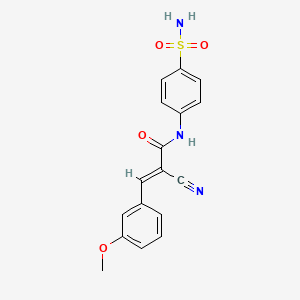 N-[4-(aminosulfonyl)phenyl]-2-cyano-3-(3-methoxyphenyl)acrylamide