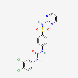 4-({[(3,4-dichlorophenyl)amino]carbonyl}amino)-N-(4-methyl-2-pyrimidinyl)benzenesulfonamide