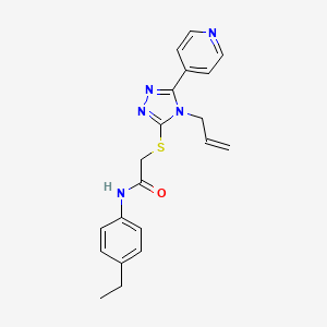 N-(4-ethylphenyl)-2-{[4-(prop-2-en-1-yl)-5-(pyridin-4-yl)-4H-1,2,4-triazol-3-yl]sulfanyl}acetamide