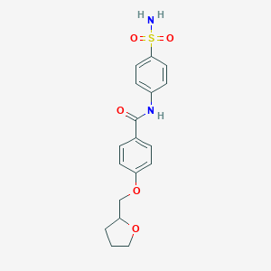 molecular formula C18H20N2O5S B356003 N-[4-(aminosulfonyl)phenyl]-4-(tetrahydro-2-furanylmethoxy)benzamide CAS No. 878264-44-9