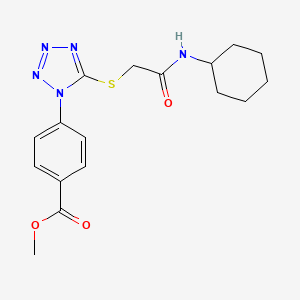 methyl 4-(5-{[2-(cyclohexylamino)-2-oxoethyl]thio}-1H-tetrazol-1-yl)benzoate