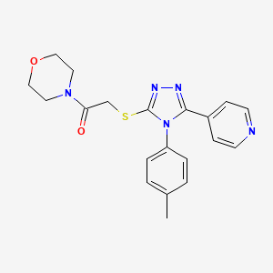 4-({[4-(4-methylphenyl)-5-(4-pyridinyl)-4H-1,2,4-triazol-3-yl]thio}acetyl)morpholine