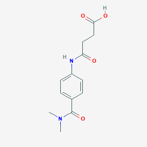 molecular formula C13H16N2O4 B356023 4-{4-[(二甲氨基)羰基]苯胺}-4-氧代丁酸 CAS No. 941462-99-3