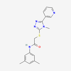 N-(3,5-dimethylphenyl)-2-{[4-methyl-5-(pyridin-3-yl)-4H-1,2,4-triazol-3-yl]sulfanyl}acetamide