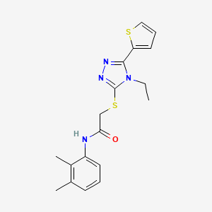 N-(2,3-Dimethylphenyl)-2-{[4-ethyl-5-(2-thienyl)-4H-1,2,4-triazol-3-YL]sulfanyl}acetamide