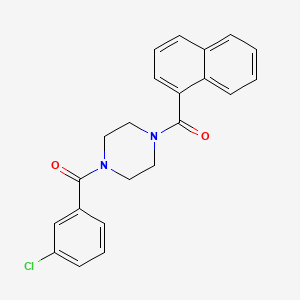 [4-(3-CHLOROBENZOYL)PIPERAZINO](1-NAPHTHYL)METHANONE