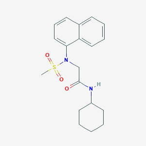 N~1~-cyclohexyl-N~2~-(methylsulfonyl)-N~2~-1-naphthylglycinamide