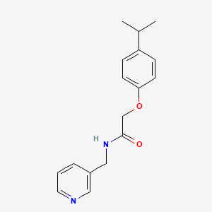 molecular formula C17H20N2O2 B3560425 2-(4-isopropylphenoxy)-N-(3-pyridinylmethyl)acetamide 