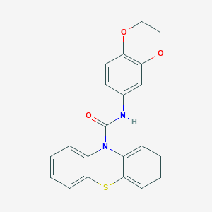 N-(2,3-dihydro-1,4-benzodioxin-6-yl)-10H-phenothiazine-10-carboxamide