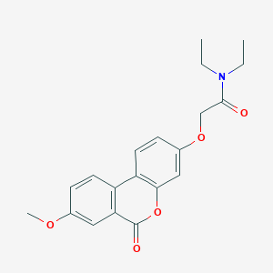 N,N-diethyl-2-[(8-methoxy-6-oxo-6H-benzo[c]chromen-3-yl)oxy]acetamide