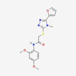 N-(2,4-dimethoxyphenyl)-2-{[5-(2-furyl)-4-methyl-4H-1,2,4-triazol-3-yl]thio}acetamide