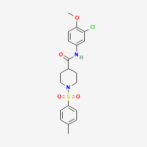 N-(3-CHLORO-4-METHOXYPHENYL)-1-(4-METHYLBENZENESULFONYL)PIPERIDINE-4-CARBOXAMIDE