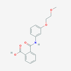 molecular formula C17H17NO5 B356053 2-{[3-(2-Methoxyethoxy)anilino]-carbonyl}benzoicacid CAS No. 925567-84-6
