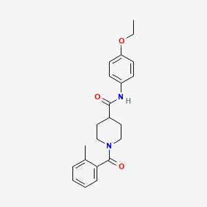 N-(4-ethoxyphenyl)-1-(2-methylbenzoyl)piperidine-4-carboxamide