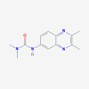 molecular formula C13H16N4O B3560572 3-(2,3-dimethylquinoxalin-6-yl)-1,1-dimethylurea 