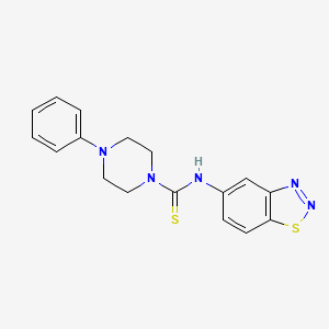 N-1,2,3-benzothiadiazol-5-yl-4-phenyl-1-piperazinecarbothioamide