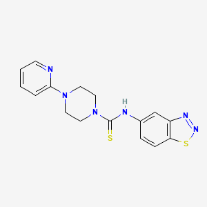 N-1,2,3-benzothiadiazol-5-yl-4-(2-pyridinyl)-1-piperazinecarbothioamide